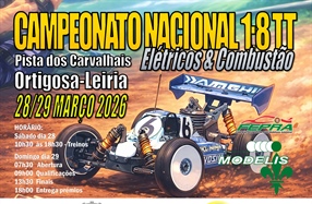 2ª Prova Campeonato Nacional 1/8 TT 2025 - Elétricos & Combustão